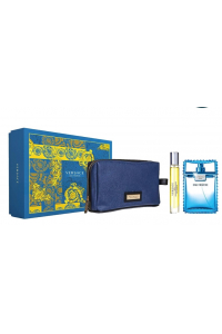 VERSACE Man Eau Fraiche darčeková sada EDT 100 ml + edt 10ml + Versace pánska kozmetická taška pre mužov Obrázok pre VERSACE Man Eau Fraiche darčeková sada EDT 100 ml + edt 10ml + Versace pánska kozmetická taška pre mužov