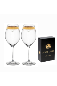 Kalich na víno Royal Gold 470ml 40352 Swarovski Crystals (2KS) Obrázok pre Kalich na víno Royal Gold 470ml 40352 Swarovski Crystals (2KS)