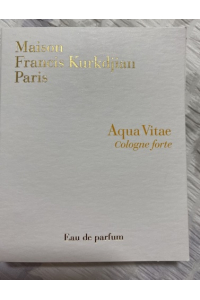 Maison Francis Kurkdjian Aqua Vitae Cologne Forte Eau de Parfum EDP 2ml Obrázok pre Maison Francis Kurkdjian Aqua Vitae Cologne Forte Eau de Parfum EDP 2ml