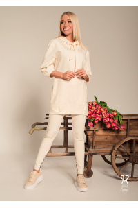 Elastické nohavice punto MAGENTA maslovej farby M1006165 Obrázok pre Elastické nohavice punto MAGENTA maslovej farby M1006165