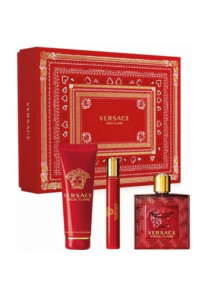 Versace Eros Flame darčeková sada edp 100ml + edp 10ml + sprchový gel 150ml pre mužov Obrázok pre Versace Eros Flame darčeková sada edp 100ml + edp 10ml + sprchový gel 150ml pre mužov