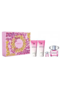 Versace Bright Crystal darčeková sada 90 ml EDT + 100 ml telové mlieko + 100ml sprchový gel + mini edt 5ml pre ženy Obrázok pre Versace Bright Crystal darčeková sada 90 ml EDT + 100 ml telové mlieko + 100ml sprchový gel + mini edt 5ml pre ženy