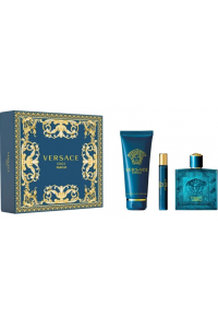 Versace Eros Pour Homme Parfum darčeková sada 100 ml + 10 ml parfum + sprchový gel 150ml pre mužov Obrázok pre Versace Eros Pour Homme Parfum darčeková sada 100 ml + 10 ml parfum + sprchový gel 150ml pre mužov