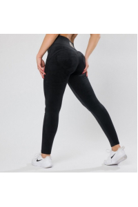 Push up legíny Black Velur Yastraby Obrázok pre Push up legíny Black Velur Yastraby