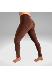 Legíny Push up brown Velur Yastraby Obrázok pre Legíny Push up brown Velur Yastraby
