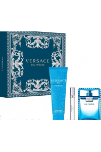 VERSACE Man Eau Fraiche darčeková sada EDT 100 ml + edt 10ml + sprchový gel 150ml pre mužov Obrázok pre VERSACE Man Eau Fraiche darčeková sada EDT 100 ml + edt 10ml + sprchový gel 150ml pre mužov