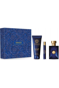 VERSACE Dylan Blue Pour Homme darčeková sada EDT 100 ml + edt 10ml + sprchový gel 150ml pre mužov Obrázok pre VERSACE Dylan Blue Pour Homme darčeková sada EDT 100 ml + edt 10ml + sprchový gel 150ml pre mužov
