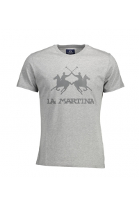 LA MARTINA pánske tričko T-Shirt šedá regular fit Obrázok pre LA MARTINA pánske tričko T-Shirt šedá regular fit