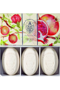 La Florentina Melograno Barové mydlá s vôňou granátového jablka Bellosguardo Collection 3x 150g Obrázok pre La Florentina Melograno Barové mydlá s vôňou granátového jablka Bellosguardo Collection 3x 150g