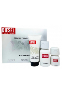 DIESEL Plus Plus Feminine darčeková sada Woman EDT 75 ml + EDT 30ml + telové mlieko 100ml pre ženy Obrázok pre DIESEL Plus Plus Feminine darčeková sada Woman EDT 75 ml + EDT 30ml + telové mlieko 100ml pre ženy