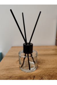 Sklenený difuzér 37 ml so závitom 22 mm – čierny uzáver a tesniaci uzáver proti vytečeniu Obrázok pre Sklenený difuzér 37 ml so závitom 22 mm – čierny uzáver a tesniaci uzáver proti vytečeniu