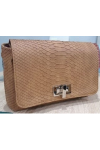 TYC'S Handmade in Italy Mini dámska crossbody kabelka Snake Chestnut Obrázok pre TYC'S Handmade in Italy Mini dámska crossbody kabelka Snake Chestnut