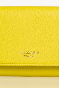 Trussardi Wallet Milano malá dámska peňaženka žltá Obrázok pre Trussardi Wallet Milano malá dámska peňaženka žltá